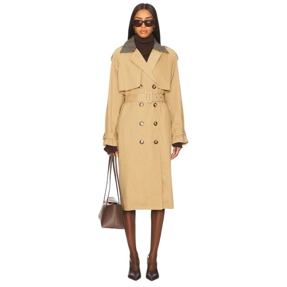 Heartloom Jackets & Blazers - HEARTLOOM Daneela Trench Coat in Chino Small New Womens Jacket
